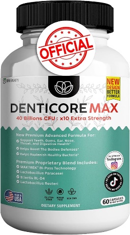 DentiCore Max — 40 Billion CFU Oral Probiotics (60 Capsules)