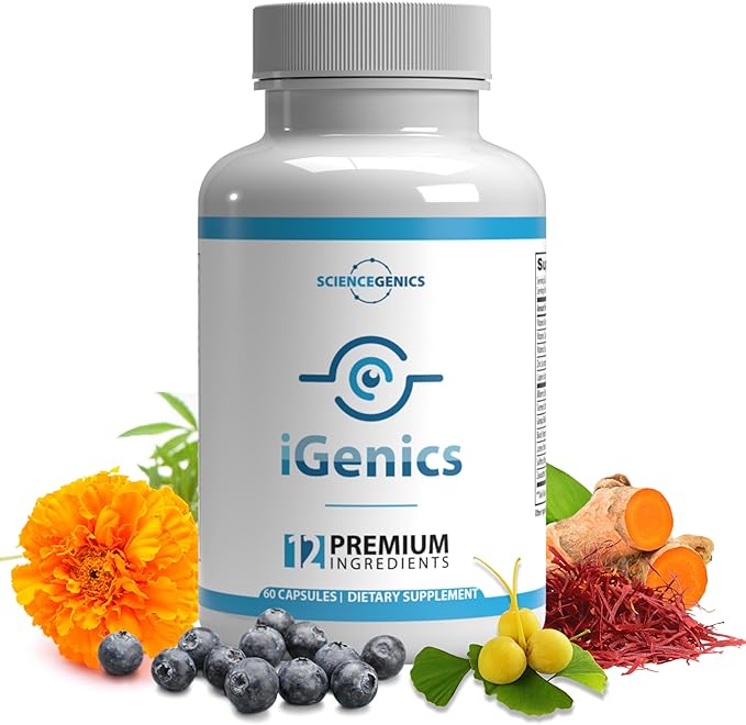 iGenics Premium Eye Vitamins — AREDs 2+ Formula (60 Capsules)