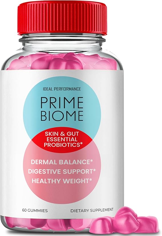 Prime Biome Gummies — Gut & Skin Probiotic (60 Gummies)